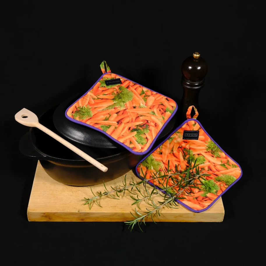 Topflappen - Rüebli- 2er Set