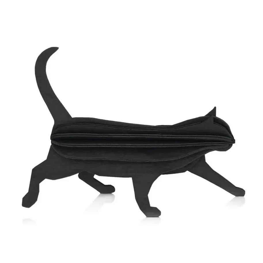 Katze - schwarz - 12 cm