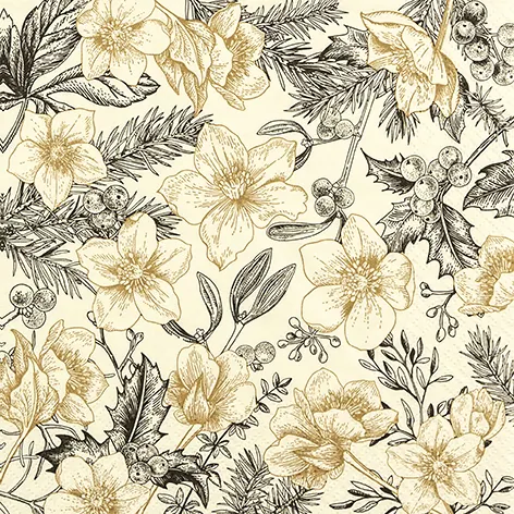 Servietten - Modern Christmas Rose