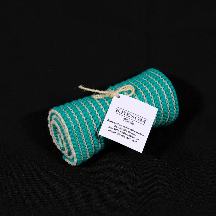 WischWaschlappen - türkis/hellgrau