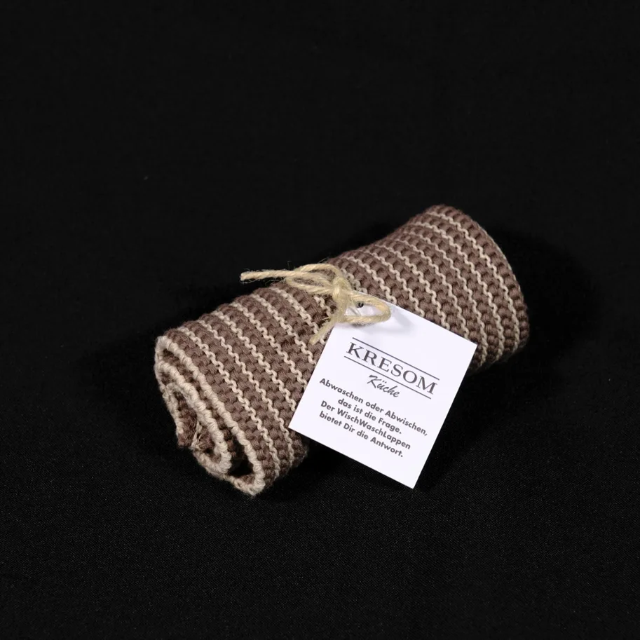 WischWaschlappen - braun/hellgrau