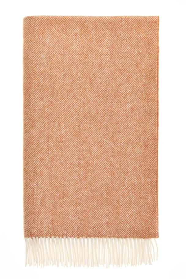 Wolldecke Herringbone - Terracotta