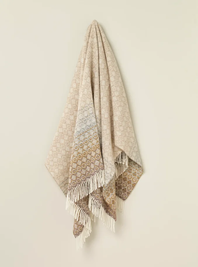 Wolldecke Ombre - Natural