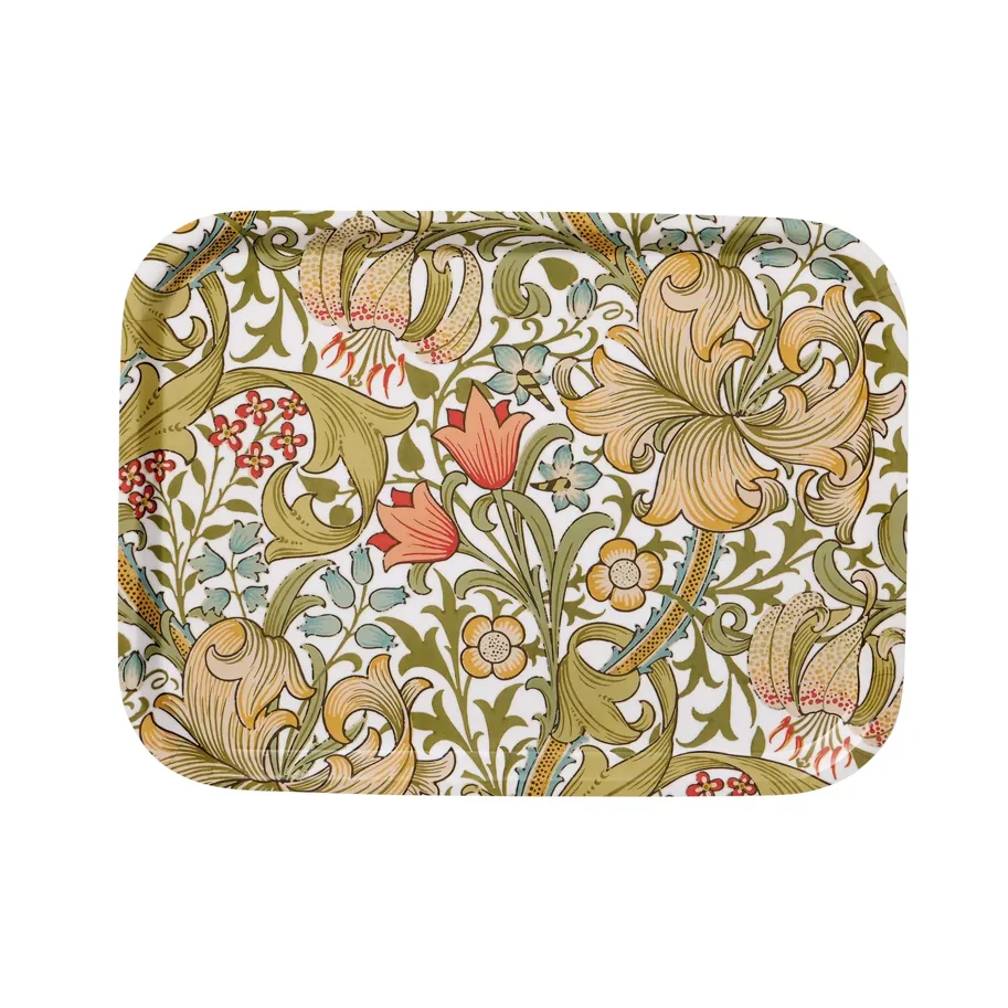 Serviertablett - Golden Lily - 20x27 cm