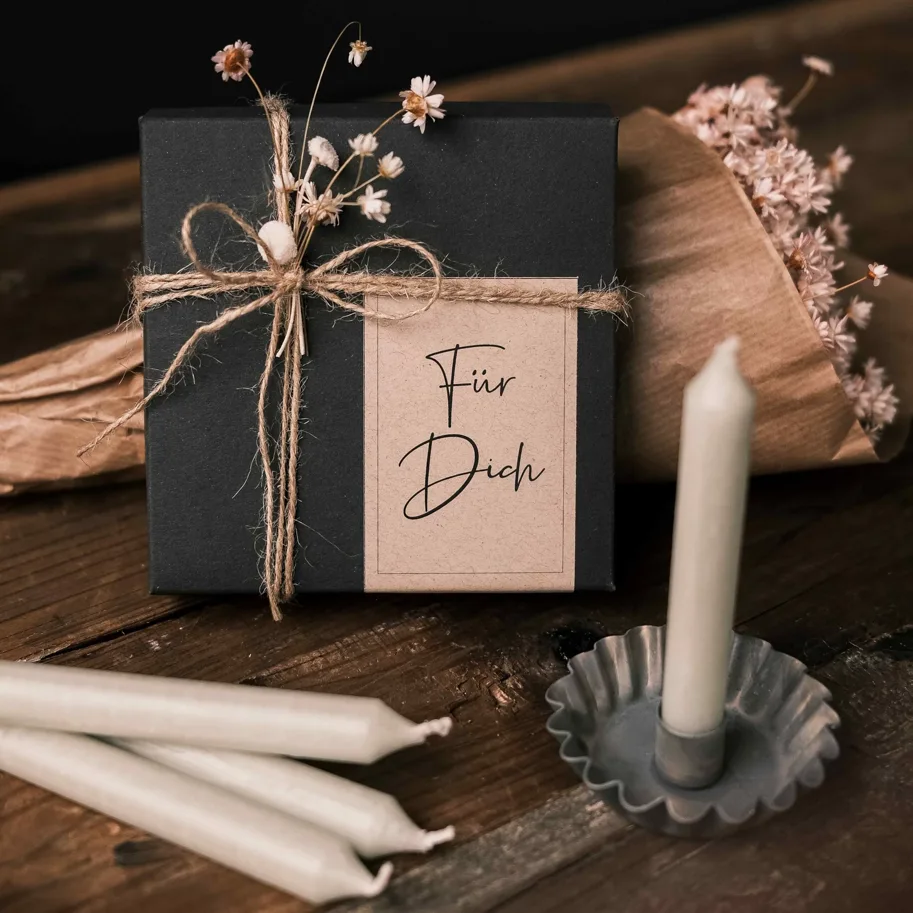 Baumkerzli Böxli - Für Dich - salbei