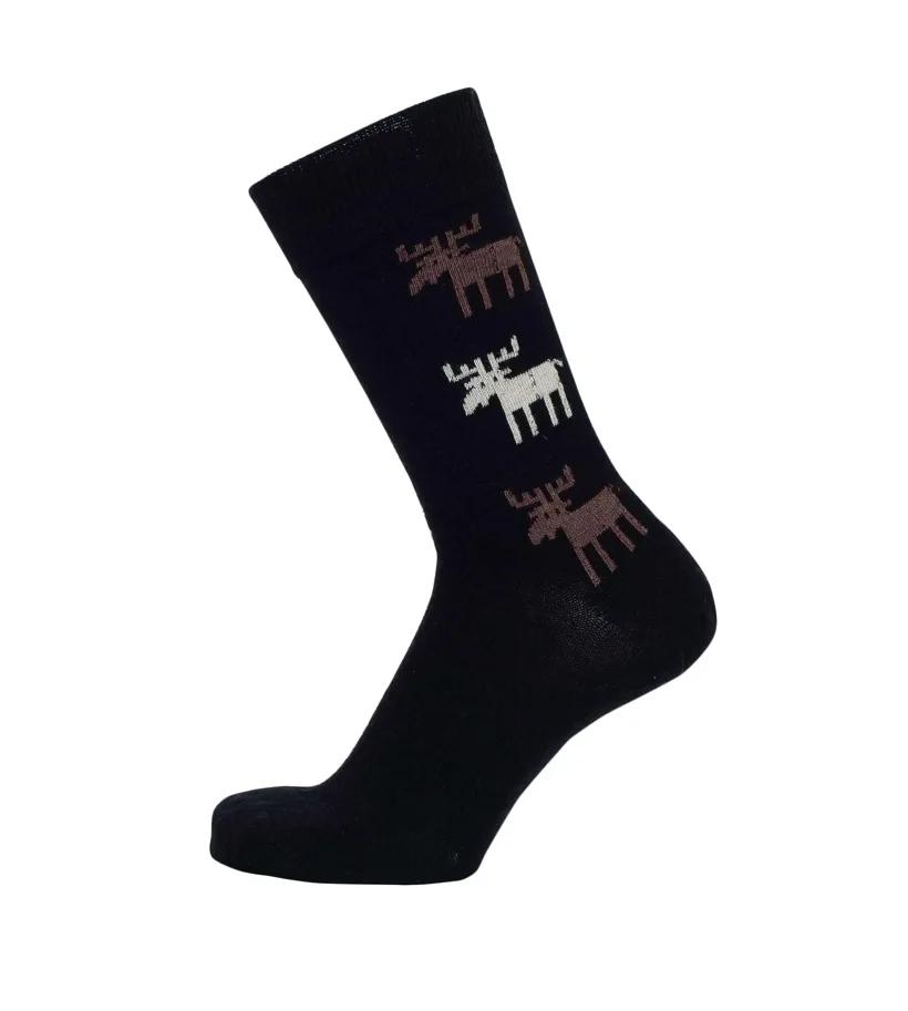 Socken - Moose - schwarz