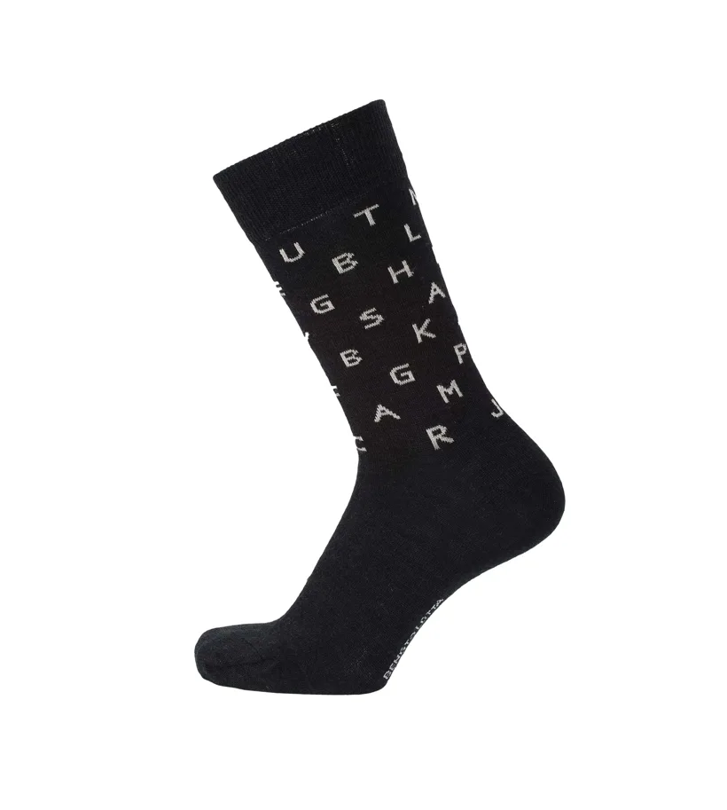Socken - Letters - schwarz