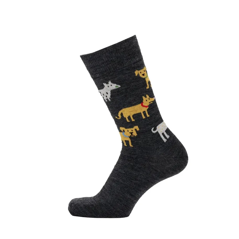 Socken - Dog - anthrazit