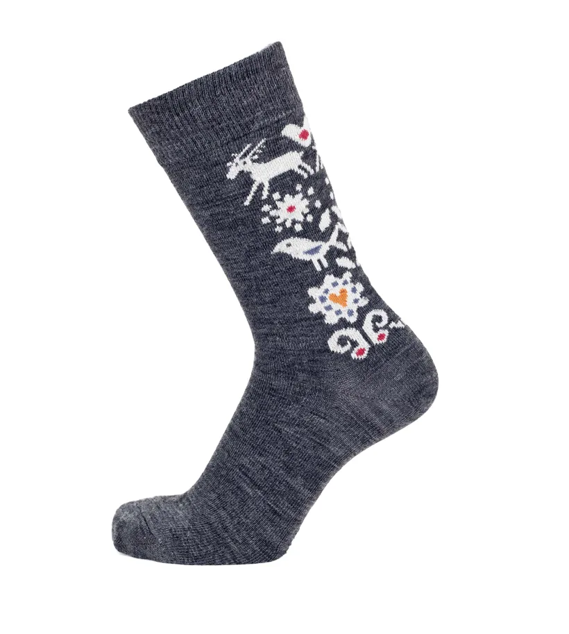 Socken - Birds - anthrazit