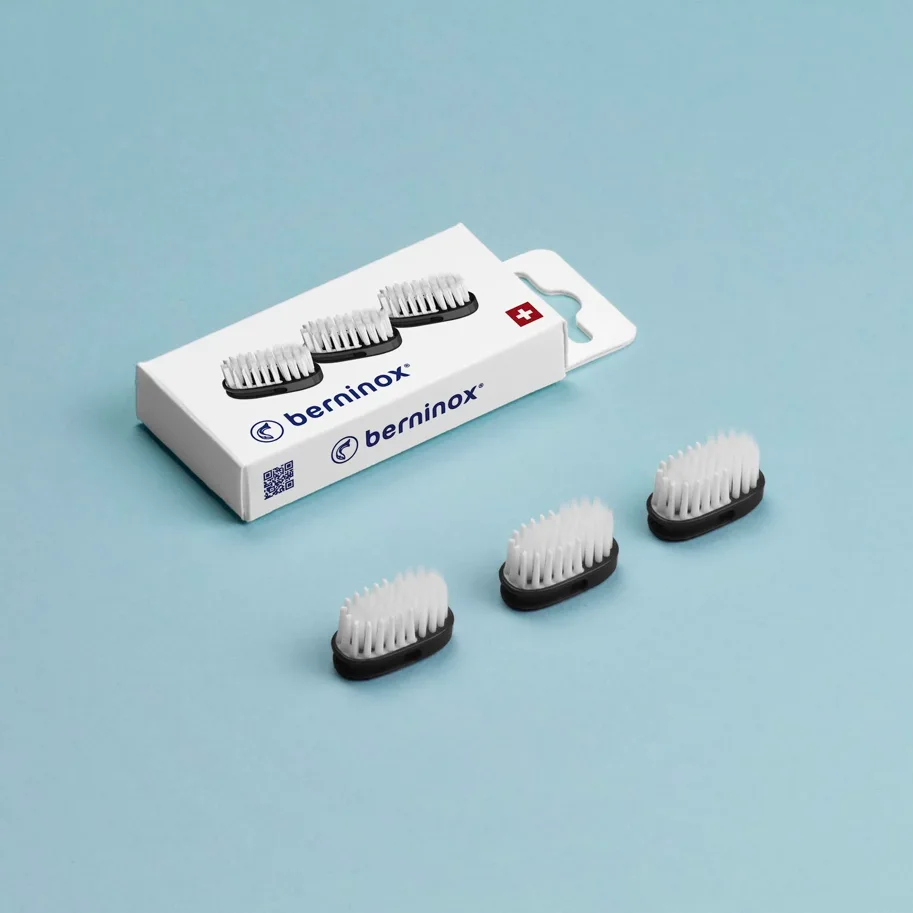 Ersatzbürstenköpfe - 3er Set - tiefschwarz