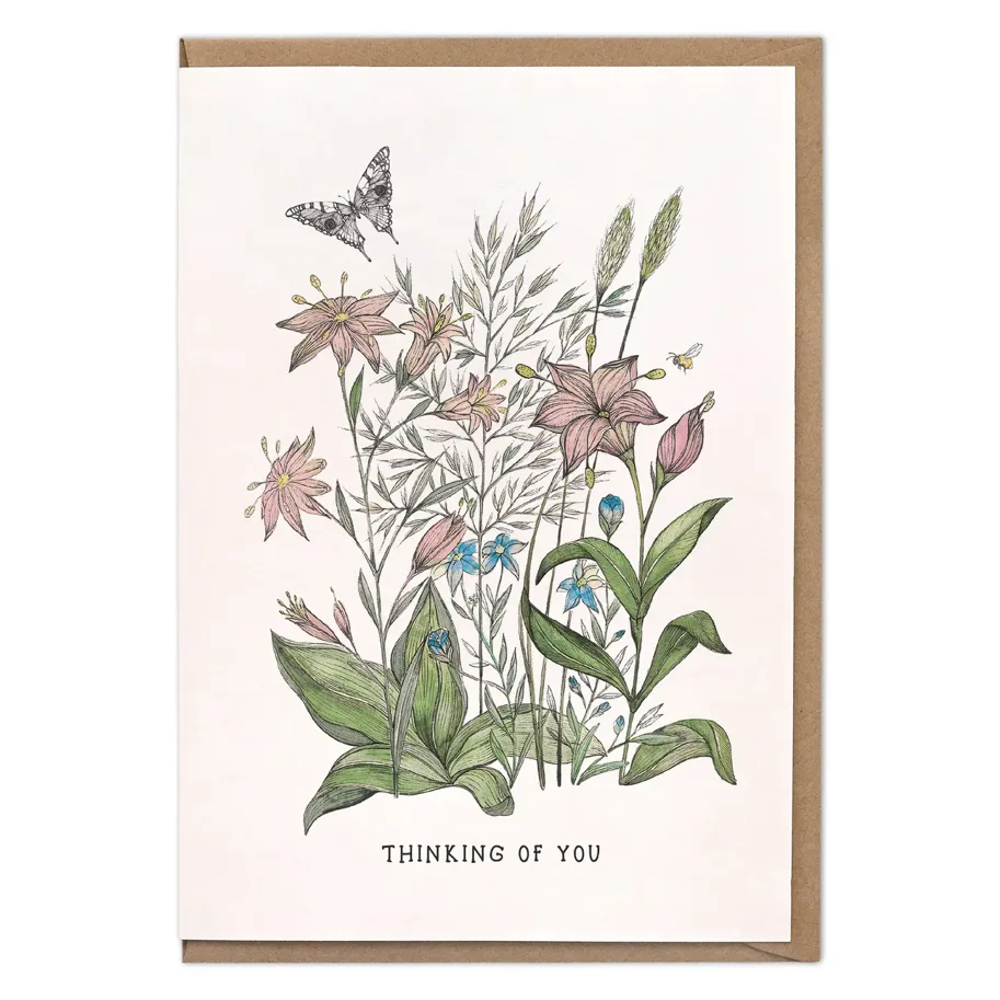 Klappkarte - Frühlingsblumen