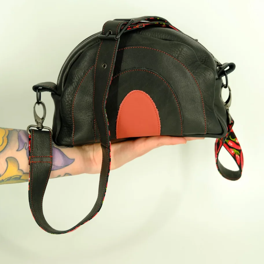 Ledertasche - Chili - schwarz