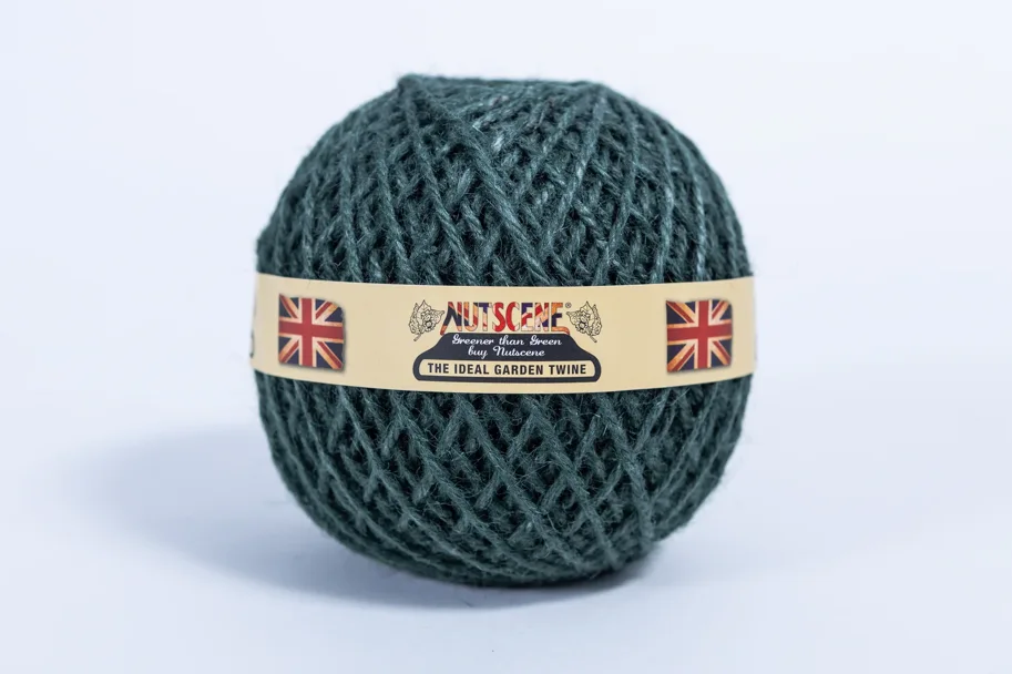 Jutegarn - Garnkugel & Spender - botanisches grün