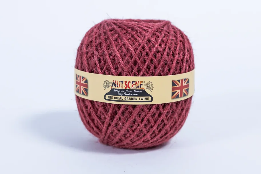 Jutegarn - Garnkugel & Spender - rot