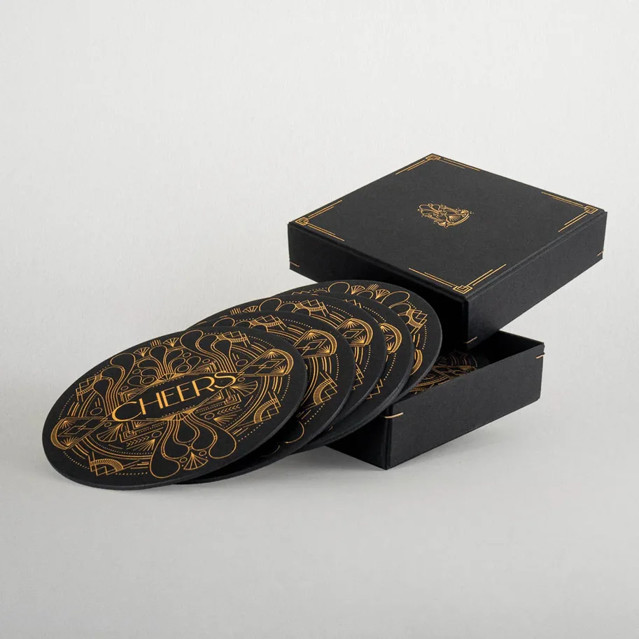 Glasuntersetzer, 16 Stück