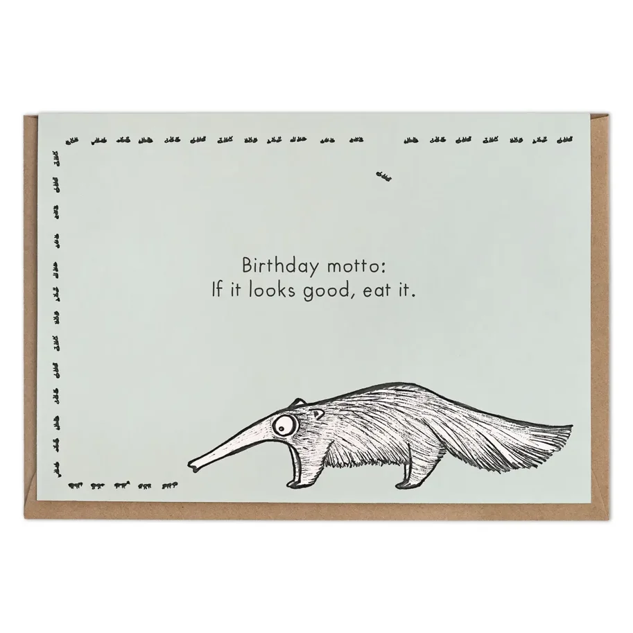 Klappkarte - Schleckbert