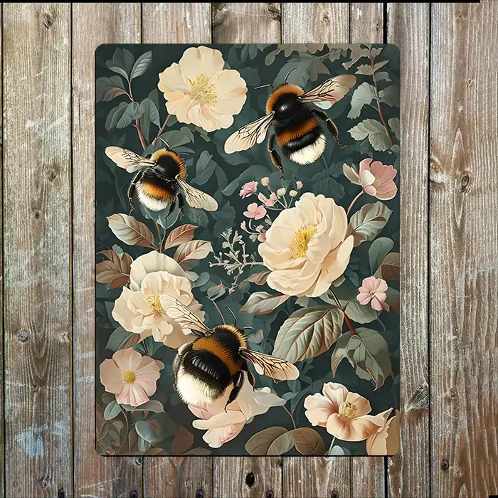 Blechschild - Bumblebee (Hummel)