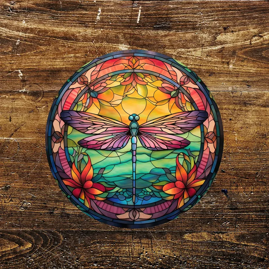 Blechschild Tiffany - Libelle