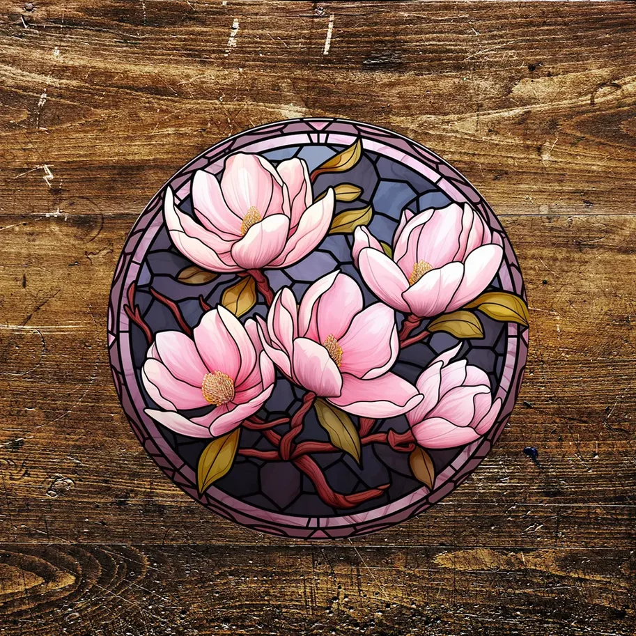 Blechschild Tiffany - Magnolie