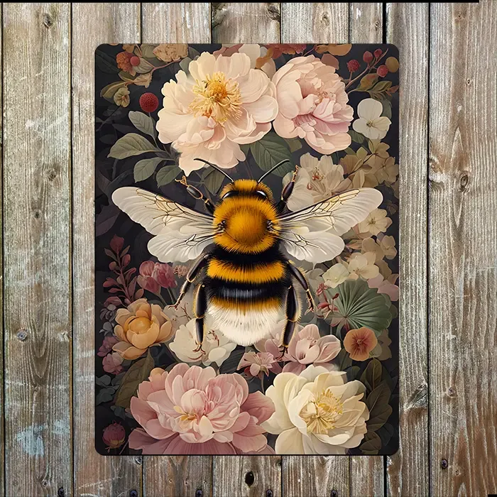 Blechschild - Hummel